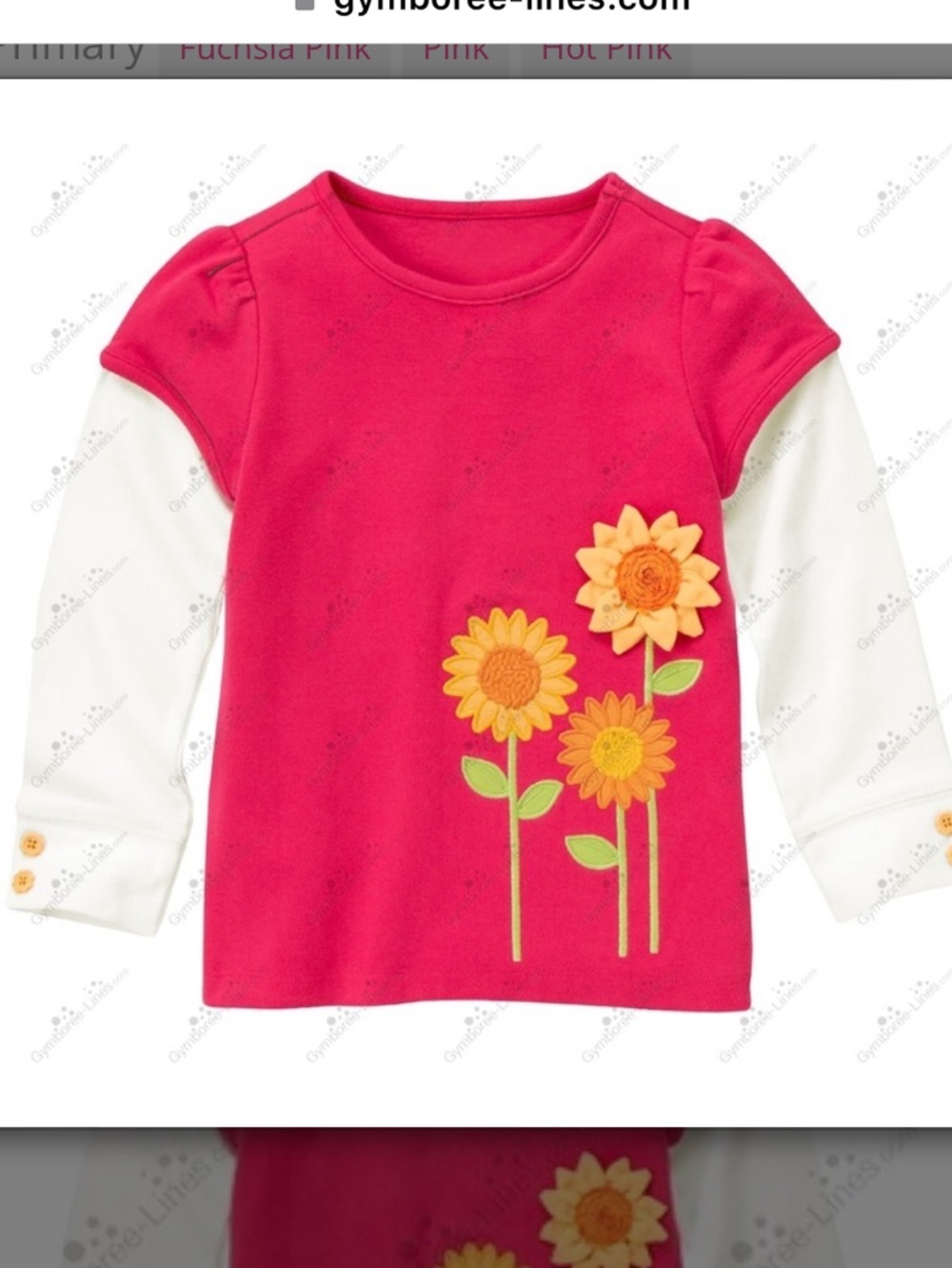 Gymboree Vintage Sunflower Smiles Tee Size 6